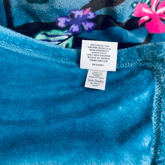 Vera Bradley Bedding Vera Bradley Sloth Plush Throw Blanket Hanging